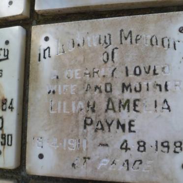 PAYNE Lilian Amelia 1911-1984