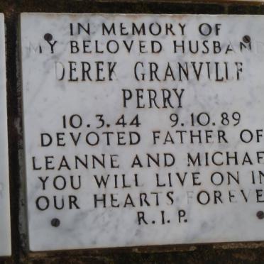 PERRY Derek Granville 1944-1989