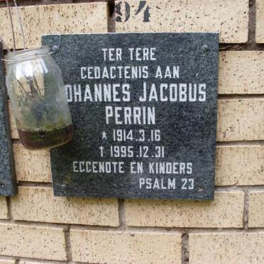 PERRIN Johannes Jacobus 1914-1995
