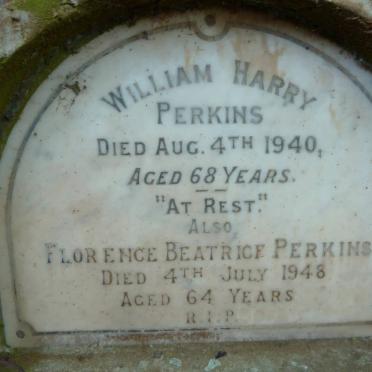 PERKINS William Harry -1940 &amp; Florence Beatrice -1948