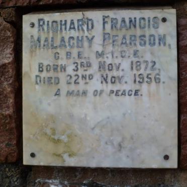 PEARSON Richard Francis Malaghy 1872-1956