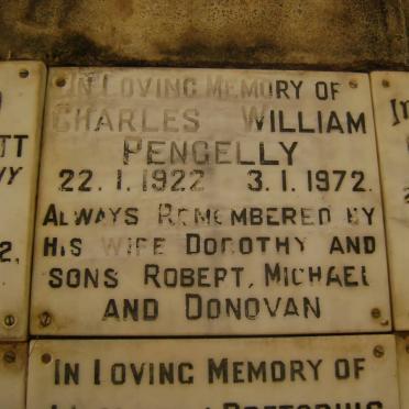 PENGELLY Charles William 1922-1972