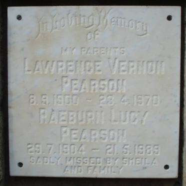 PEARSON Lawrence Vernon 1900-1970 &amp; Raeburn Lucy 1904-1989