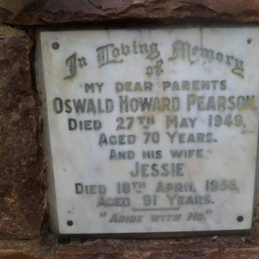 PEARSON Oswald Howard -1949 &amp; Jessie -1956