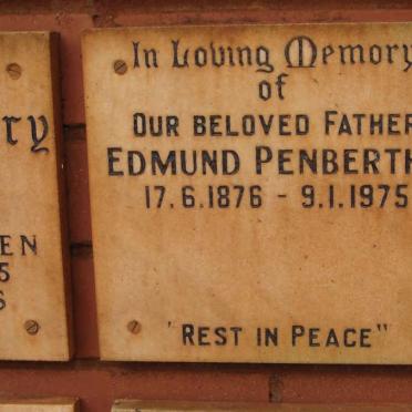 PENBERTHY Edmund 1876-1975