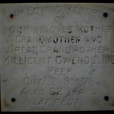 PEEK Millicent Gwendoline -1976