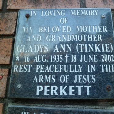 PERKETT Gladys Ann 1935-2002