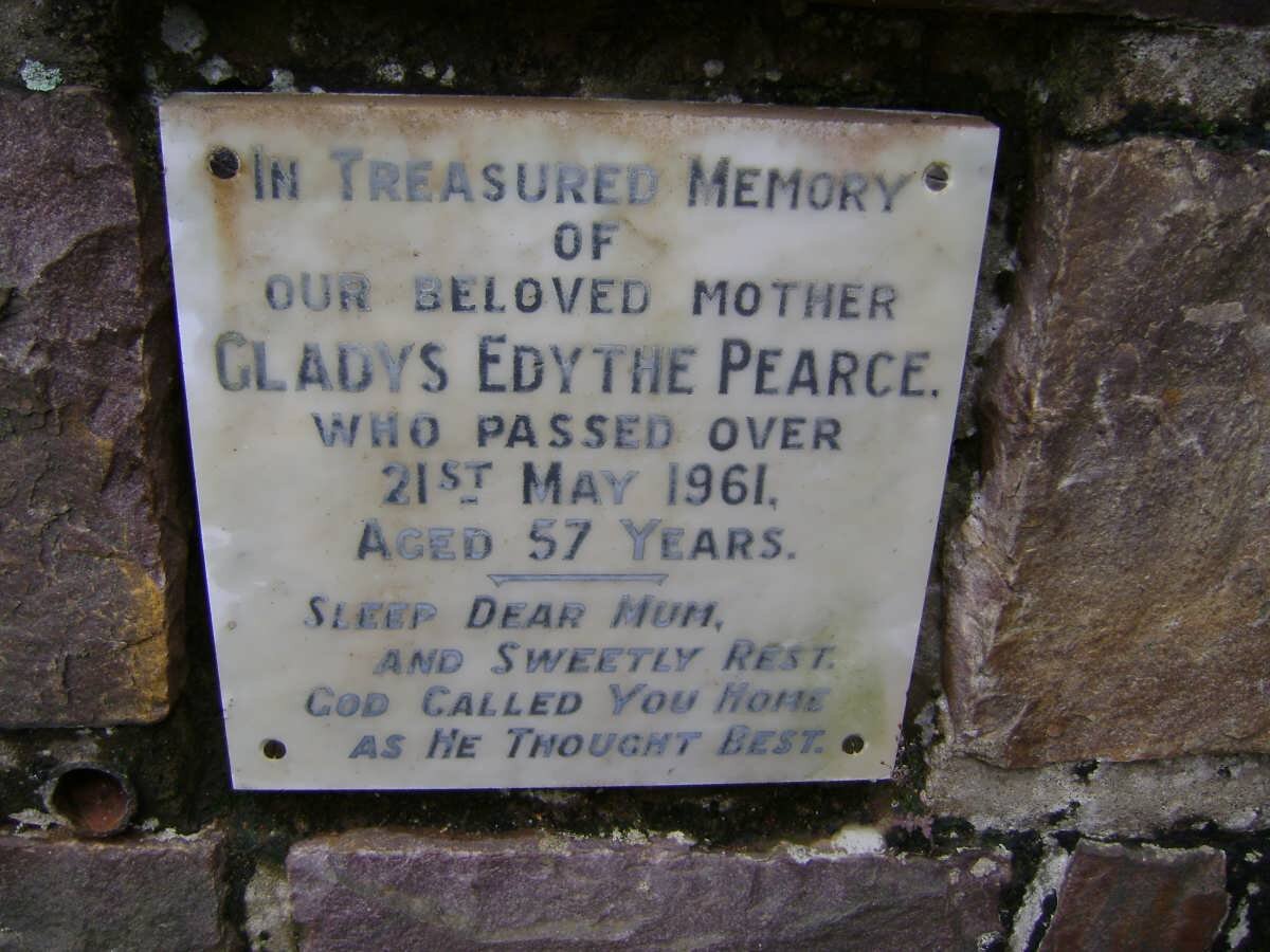 PEARCE Gladys Edythe -1961