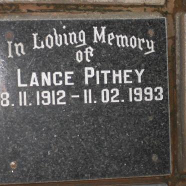 PITHEY Lance 1912-1993