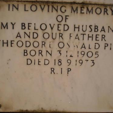 PITT Theodore Oswald 1905-1973