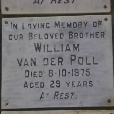 POLL William, van der -1975