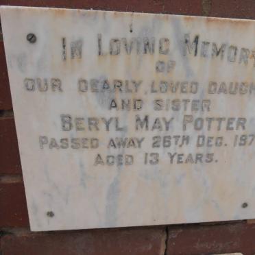 POTTER Beryl May -1970