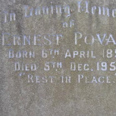 POVALL Ernest 1895-1957