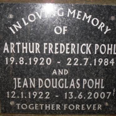 POHL Arthur Frederick 1920-1984 &amp; Jean Douglas 1922-2007