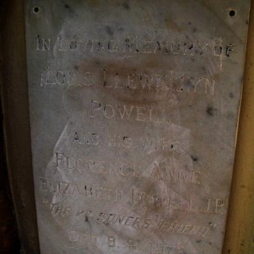 POWELL Louis Llewellyn &amp; Florence Anne Elizabeth