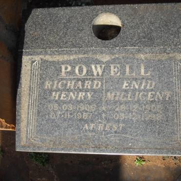 POWELL Richard Henry 1906-1987 &amp; Enid Millicent 1905-1998