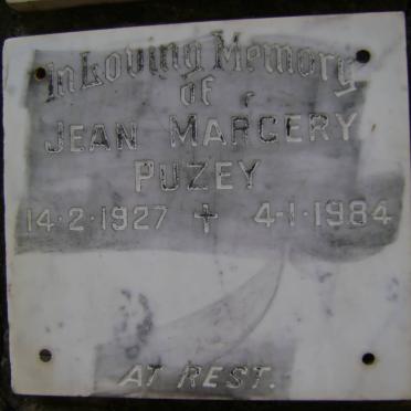 PUZEY Jean Margery 1927-1984