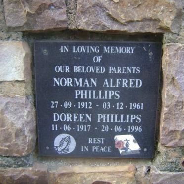 PHILLIPS Norman Alfred 1912-1961 &amp; Doreen 1917-1996