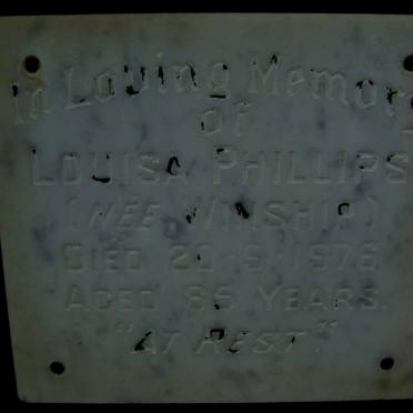 PHILLIPS Louisa nee WINSHIP -1976