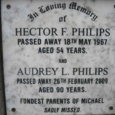 PHILIPS Hector F. -1967 &amp; Audrey L. -2009