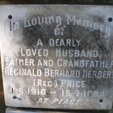 PRICE Reginald Bernard Herbert 1910-1984