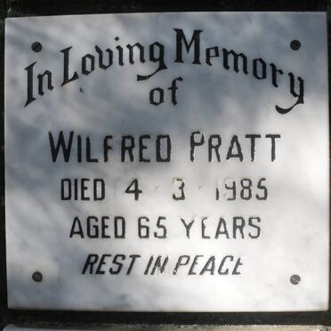PRATT Wilfred -1985