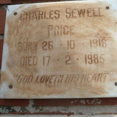 PRICE Charles Sewell 1918-1985