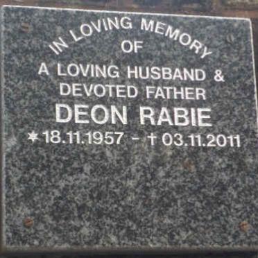 RABIE Deon 1957-2011