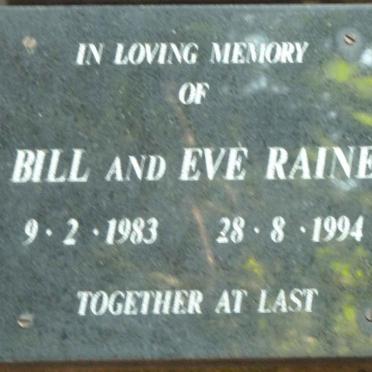 RAINE Bill -1983 &amp; Eve -1994