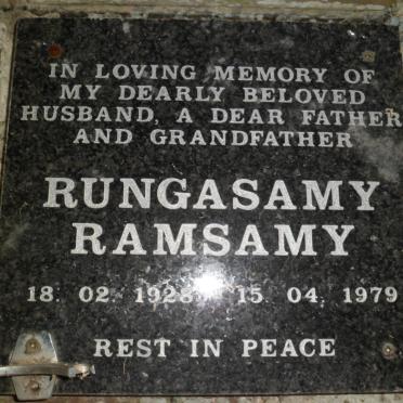 RAMSAMY Rungasamy 1928-1979