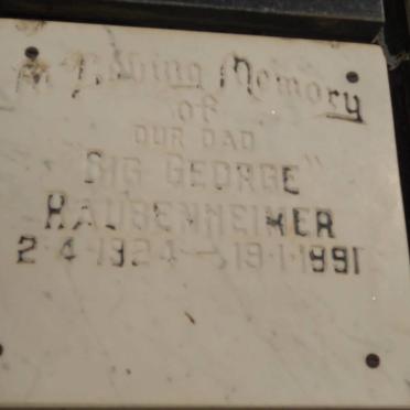 RAUBENHEIMER Big George 1924-1991