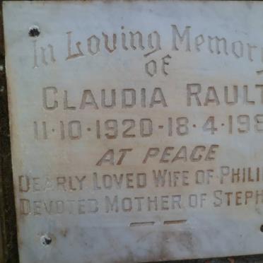 RAULT Claudia 1920-1981
