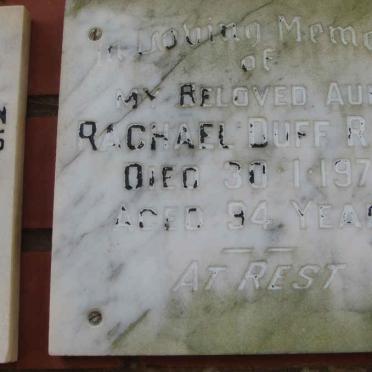 REID Rachael Duff -1975