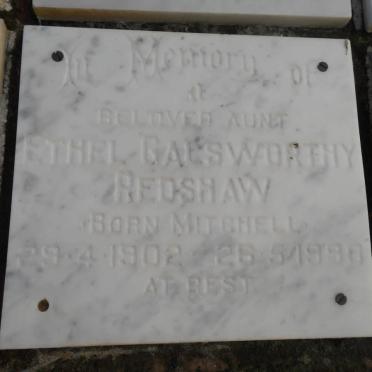 REDSHAW Ethel Galsworthy nee MITCHELL 1902-1990