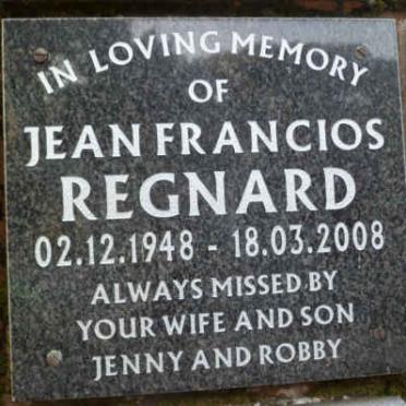 REGNARD Jean Francios 1948-2008