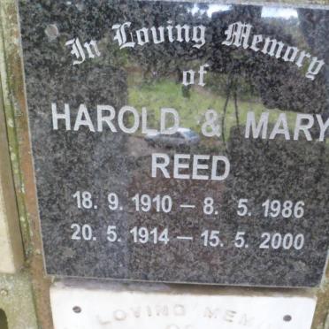 REED Harold 1910-1986 &amp; Mary 1914-2000