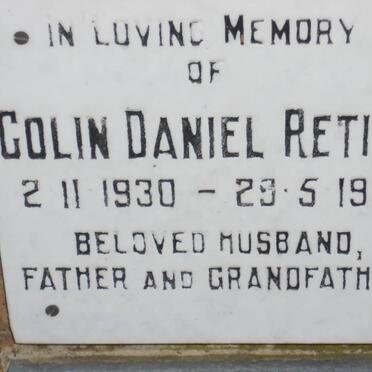 RETIEF Colin Daniel 1930-1991