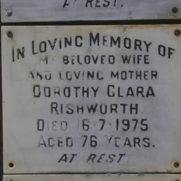 RISHWORTH Dorothy Clara -1975