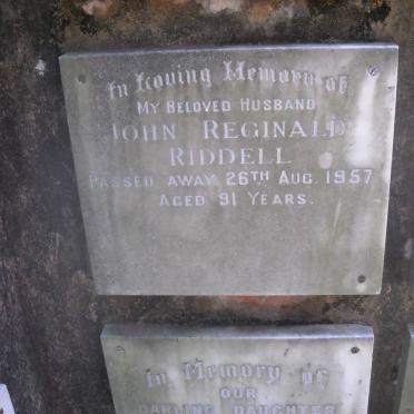 RIDDELL John Reginald -1957