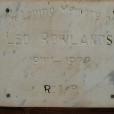 ROWLANDS Leo 1911-1972