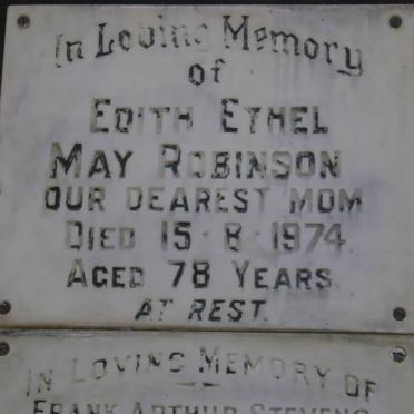 ROBINSON Edith Ethel May -1974