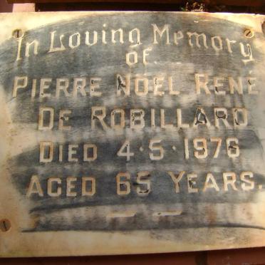 ROBILLARD Pierre Noel Rene, de -1976