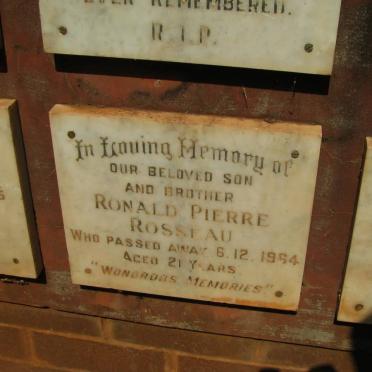 ROSSEAU Ronald Pierre -1964