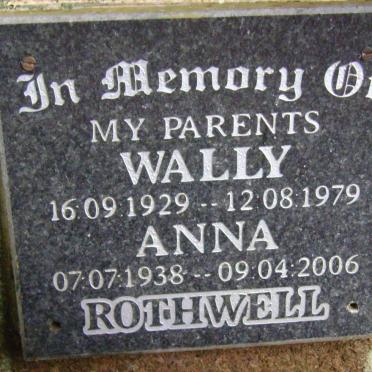 ROTHWELL Wally 1929-1979 &amp; Anna 1938-2006