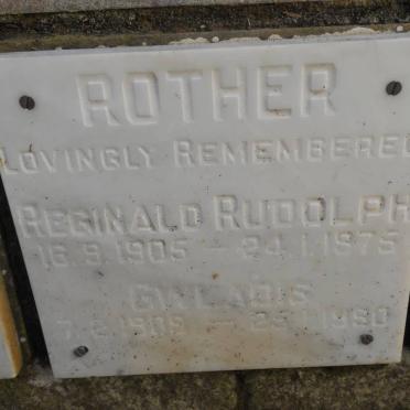 ROTHER Reginald Rudolph 1905-1975 &amp; Gwladis 1909-1990