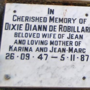 ROBILLARD Dixie Diann, de 1947-1987