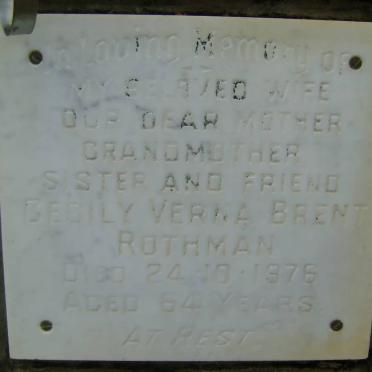 ROTHMAN Cecily Verna Brent -1976