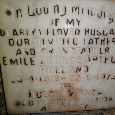 ROLLAND Emile George Arthur 1916-1979 &amp; Dulcie Wanda 1922-1983