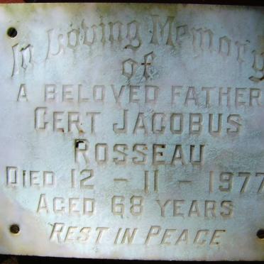 ROSSEAU Gert Jacobus -1977