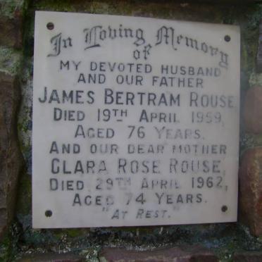 ROUSE James Bertram -1959 &amp; Clara Rose -1962